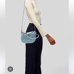 Coach Sky Blue Leather Crossbody Bag